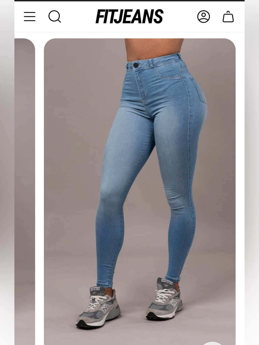 FitJeans Contour Arctic Light Blue Skinny Jeans